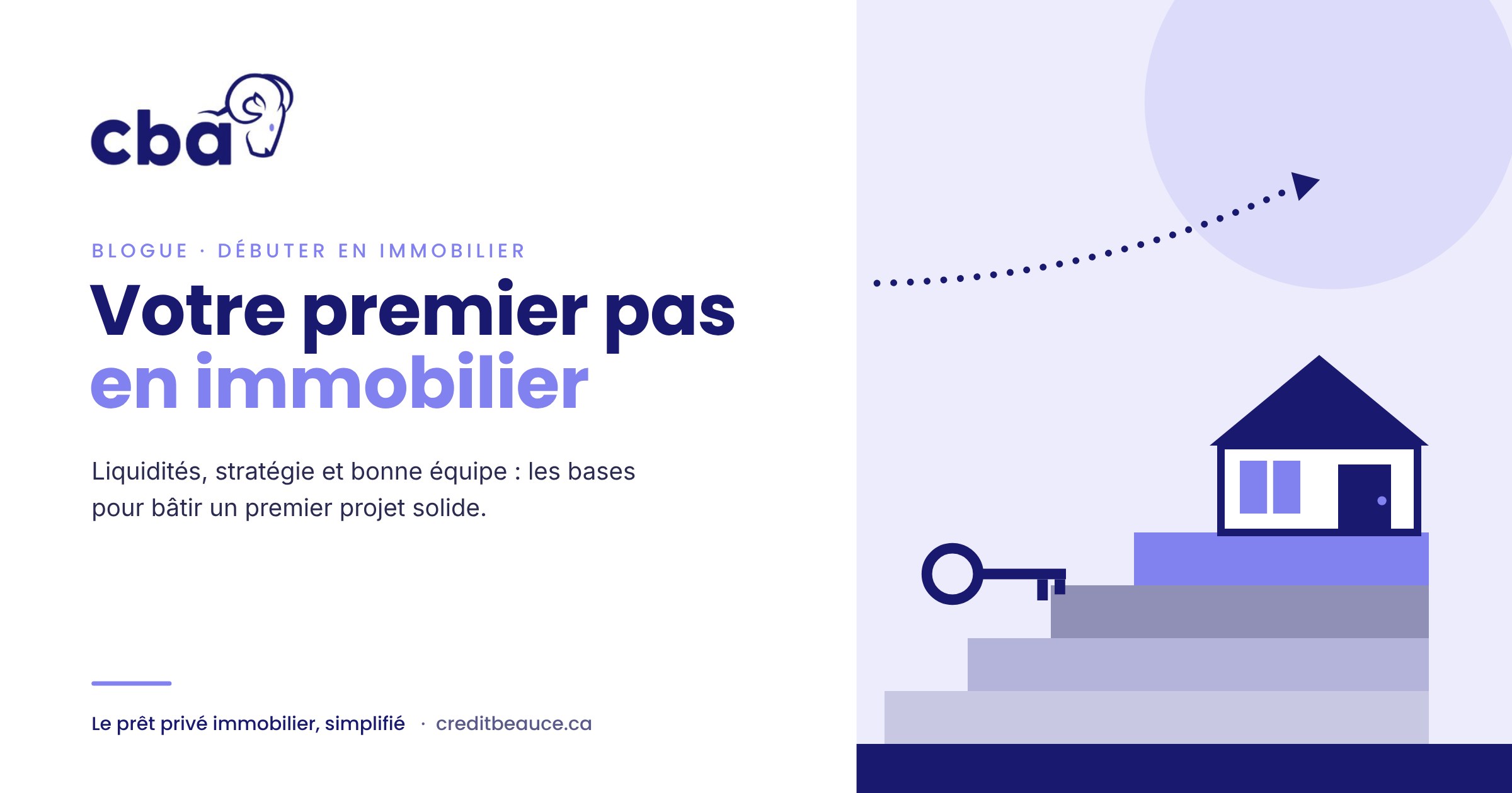 Votre premier pas en immobilier — Liquidités, stratégie et bonne équipe : les bases pour bâtir un premier projet solide.